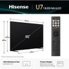 Hisense 85U7QTUK 85" ULED Mini LED Smart Television, 4K Ultra HD, Black, D Rated