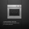 Fisher & Paykel OB60SACPGX5 Built-In Electric Single Oven with Pyrolytic Cleaning, Silver, A Rated