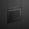 Fisher & Paykel OB60SACPGB5 Built-In Electric Single Oven with Pyrolytic Cleaning, Black, A Rated