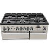 Rangemaster PROP90NGFSS/C 90cm Gas Range Cooker Professional Plus Stainless Steel / Chrome, A Rated