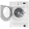 Indesit BIWMIL71252UKN Integrated Washing Machine, 7kg, 1200 Spin, White, E Rated