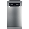 Hotpoint HSFO3T223WXUKN Slimline Dishwasher, 10 Place Settings, Stainless Steel, E Rated