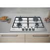 Hotpoint PPH60PFIXUK 59cm 4 Burner Gas Hob, Silver