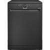 Indesit D2FHK26BUK Dishwasher, 14 Place Settings, Black, E Rated