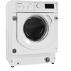 Hotpoint BIWDHG861485UK Integrated Washer Dryer, 8kg/6kg, 1400 Spin, White, D Rated