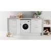 Indesit BIWMIL91485UK Integrated Washing Machine, 9kg, 1400 Spin, White, B Rated