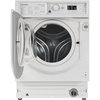 Indesit BIWDIL861485UK Integrated Washer Dryer, 8kg/6kg, 1400 Spin, White, D Rated