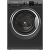 Hotpoint NSWM 7469 BS UK Washing Machine, 7kg, 1400 Spin, Black, A Rated