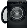 Hotpoint NSWM 846 BS UK Washing Machine, 8kg, 1400 Spin, Black, A Rated