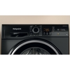 Hotpoint NSWM 846 BS UK Washing Machine, 8kg, 1400 Spin, Black, A Rated