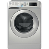 Indesit BDE 96436 SV UK Washer Dryer, 9kg/6kg, 1400 Spin, Silver, D Rated