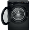 Hotpoint NSWM 1046 BS UK Washing Machine, 10kg, 1400 Spin, Black, A Rated
