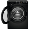Hotpoint NSWM 946 BS UK Washing Machine, 9kg, 1400 Spin, Black, A Rated