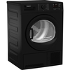Hotpoint C HD C82 BBGD UK Condenser Tumble Dryer, 8kg, Black, B Rated