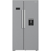Hotpoint HPG2 6583W XP4UK American Fridge Freezer, Silver, E Rated,  Non-Plumbed