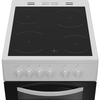 Indesit ITE5VMW Ceramic Electric Cooker with Separate Grill, White, A Rated