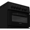 Hotpoint HTE5VCB Ceramic Electric Cooker with Separate Grill, Black, A Rated
