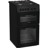 Hotpoint HTG5GCB Gas Cooker with Separate Grill, Black, A+ Rated