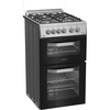 Hotpoint HDG5GDCX Gas Cooker with Double Oven, Stainless Steel, A+ Rated