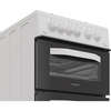 Hotpoint HDG5GCW Gas Cooker with Double Oven, White, A+ Rated