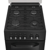 Hotpoint HDG5GCB Gas Cooker with Double Oven, Black, A+ Rated