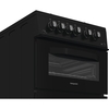 Hotpoint HDG5GCB Gas Cooker with Double Oven, Black, A+ Rated