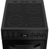 Hotpoint HDE5VDCB Ceramic Electric Cooker with Double Oven, Black, A Rated