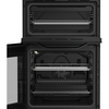 Hotpoint HDE5VDCB Ceramic Electric Cooker with Double Oven, Black, A Rated