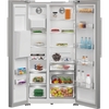 Hotpoint HPG2 6573W XP4UK American Fridge Freezer,  Plumbed, Silver, E Rated