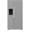 Hotpoint HPG2 6573W XP4UK American Fridge Freezer,  Plumbed, Silver, E Rated