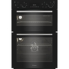 Indesit DII 10D B Built-In Electric Double Oven, Black, A Rated