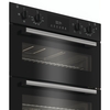 Indesit DUI 10D B Built-Under Electric Double Oven, Black, A Rated