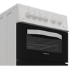 Hotpoint HTG5GCW Gas Cooker with Separate Grill, White, A+ Rated