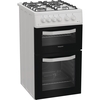 Hotpoint HTG5GCW Gas Cooker with Separate Grill, White, A+ Rated