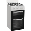 Hotpoint HTG5GCWL Gas Cooker with Separate Grill, White, A+ Rated