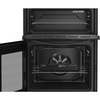 Indesit ITE6VMB Ceramic Electric Cooker with Separate Grill, Black, A Rated