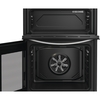 Indesit IDE6VMB Ceramic Electric Cooker with Double Oven, Black, A Rated