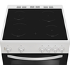 Indesit IDE6VMW Ceramic Electric Cooker with Double Oven, White, A Rated