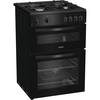 Indesit ITG6GB Gas Cooker with Separate Grill, Black, A+ Rated