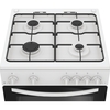 Indesit IDG6GW Gas Cooker with Double Oven, White, A+ Rated