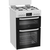 Hotpoint HTG6GDCW Gas Cooker with Separate Grill, White, A+ Rated
