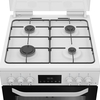 Hotpoint HDG6GDCW Gas Cooker with Double Oven, White, A+ Rated