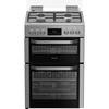 Hotpoint HDG6GDCX Gas Cooker with Double Oven, Stainless Steel, A+ Rated