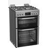 Hotpoint HDG6GDCWX Gas Cooker with Double Oven, Stainless Steel, A+ Rated