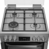 Hotpoint HDG6GDCWX Gas Cooker with Double Oven, Stainless Steel, A+ Rated