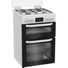 Hotpoint HDD6GDC2W Dual Fuel Cooker with Double Oven, White, A Rated