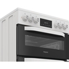 Hotpoint HDD6GDC2W Dual Fuel Cooker with Double Oven, White, A Rated