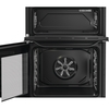 Hotpoint HDE6IDC2SA Induction Electric Cooker with Double Oven, Grey, A Rated