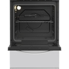 Indesit I5E3KMW Solid Plate Electric Cooker with Single Oven, White, A Rated
