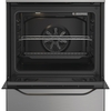Hotpoint H6V5KMX/UK Ceramic Electric Cooker with Single Oven, Stainless Steel, A Rated
